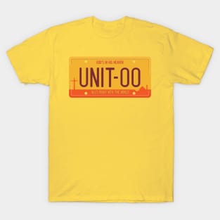 Unit 00 [Yellow] License Plate T-Shirt